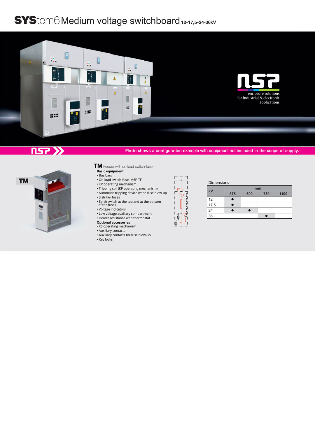 Sys tem6 Medium voltage switchboard(TM) 12-17.5-24-36KV